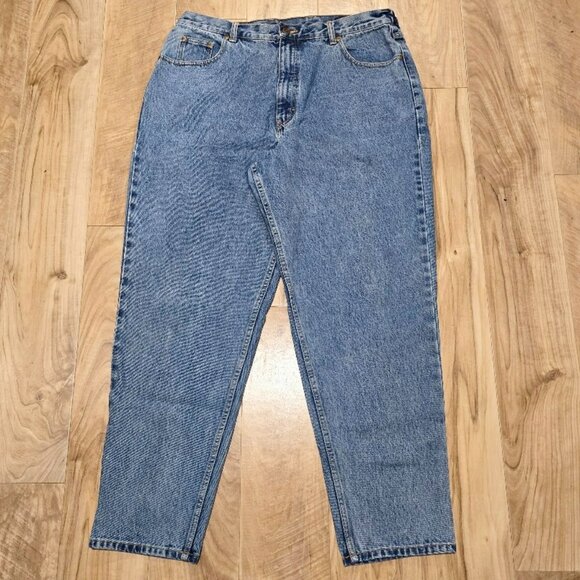 Vintage Eddie Bauer Mom Jeans 18 Petite Womens 90s/y2k High Rise Stonewash 36x30 - Picture 2 of 11